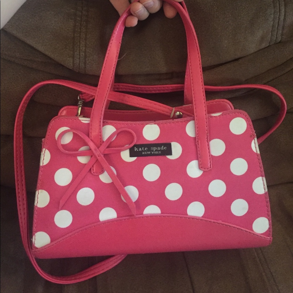 Pink Polka Dot Kate Spade bag