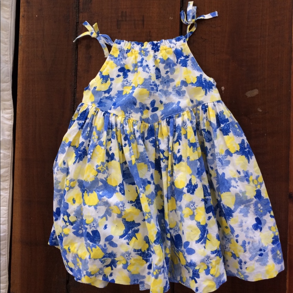 Blue Floral Baby Gap Dress
