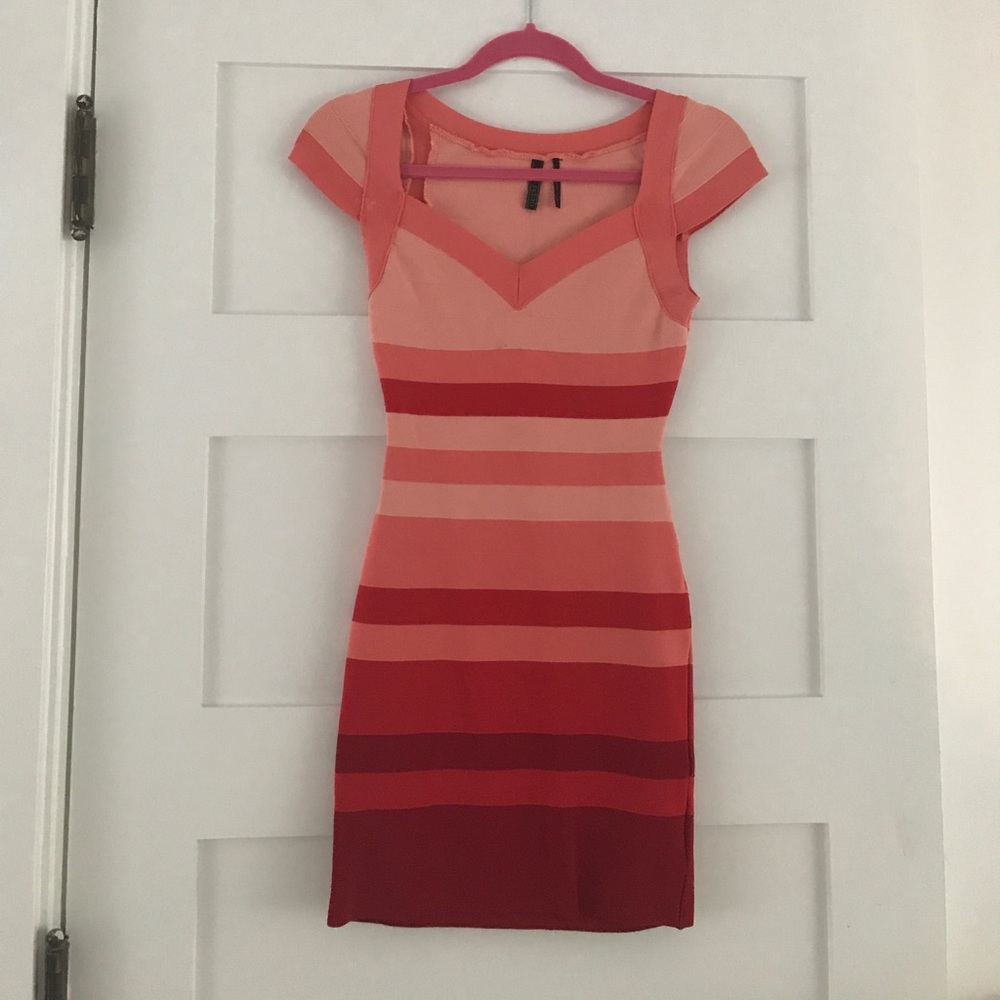 GUESS cut-out bandage dress