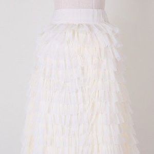 Fancy Ruffled Skirt, "Swan Cloud Maxi Skirt"