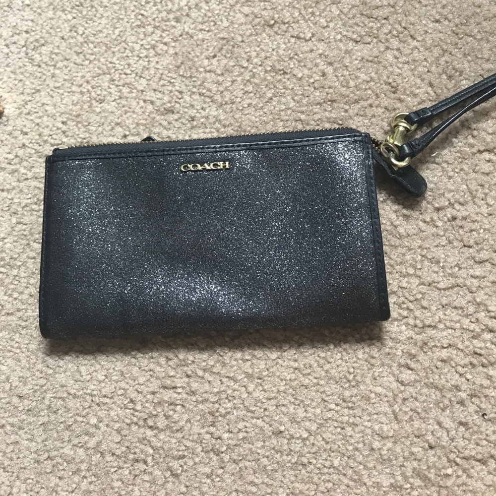Sparkly coach wristlet/wallet