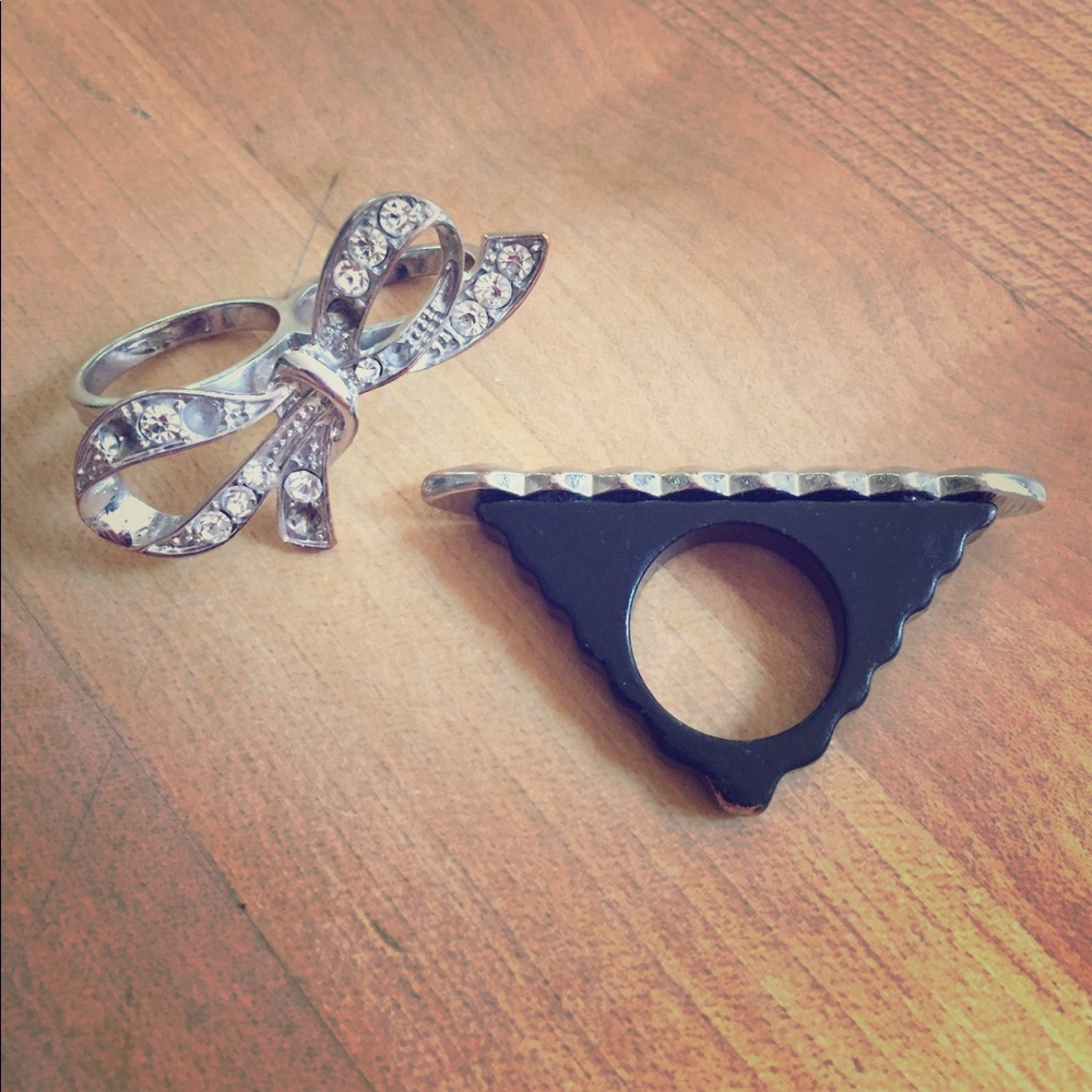 Two Statement Bling Rings