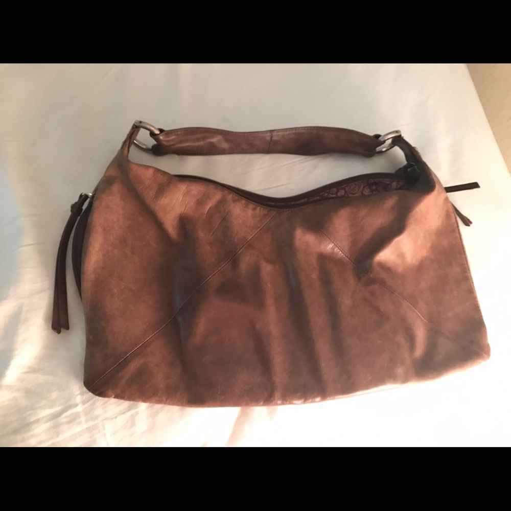 Brown leather Hobo Purse