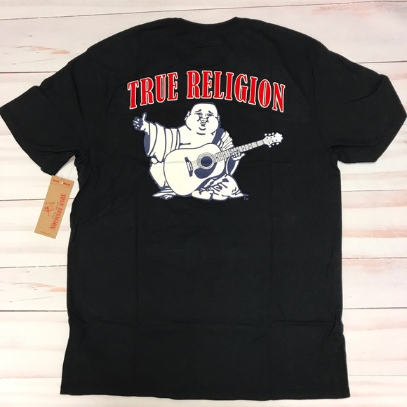True Religion Other - New Men's True Religion Big Buddha Black T-Shirt