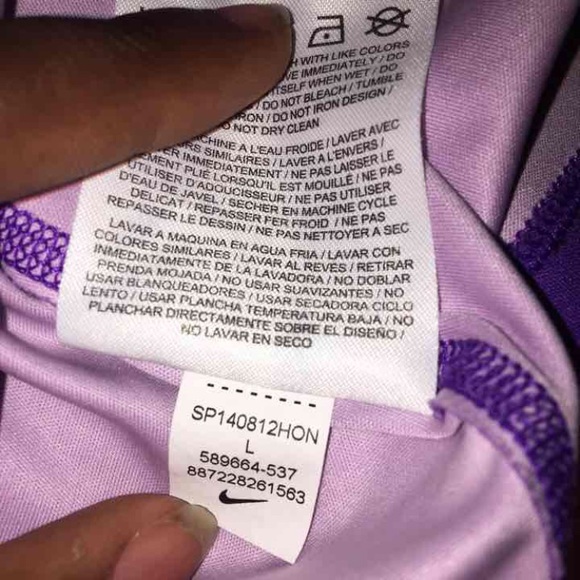 Purple Nike Girls L Dri-Fit Tank Top - Picture 2 of 4