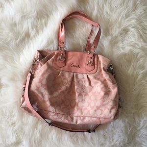 Pink Coach Handbag