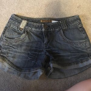 Mudd dark jean shorts