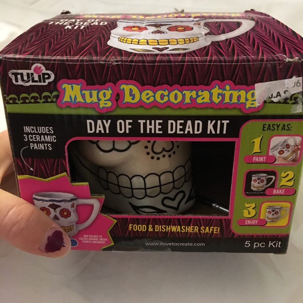 Day of the dead Mug Decorating kit