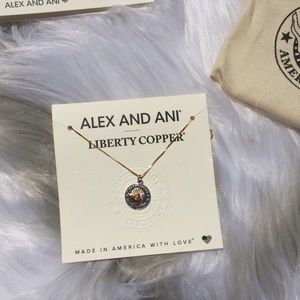 ✨NEW Alex & Ani Liberty Copper 14KT Necklace