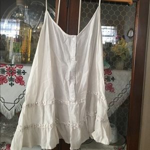 White cropped shirt from Deb