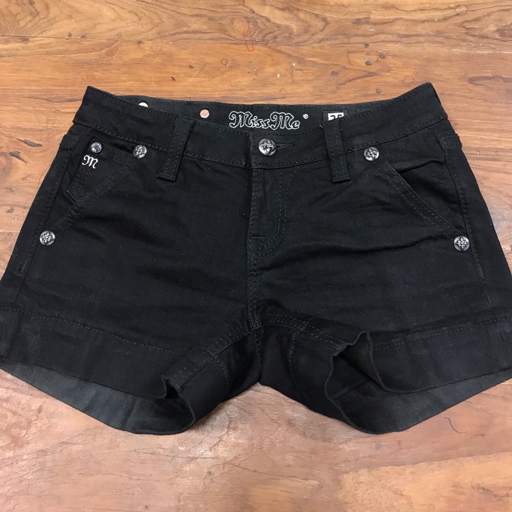 Miss Me Black Shorts