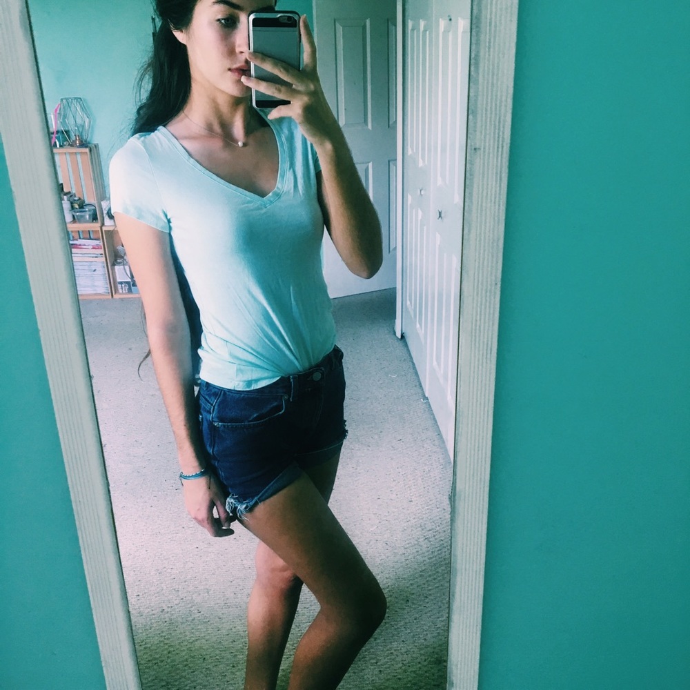 Light blue shirt