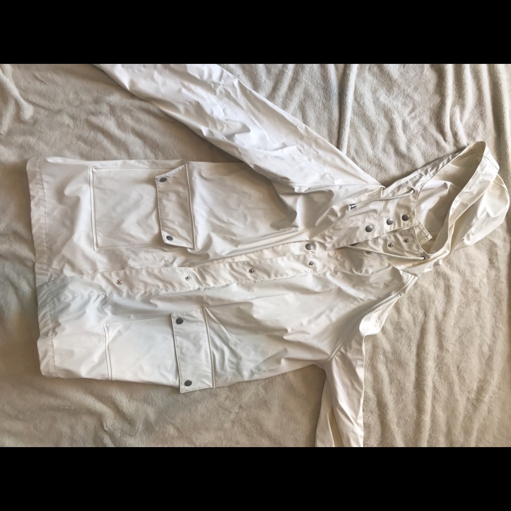 White H&M raincoat bought in Italy