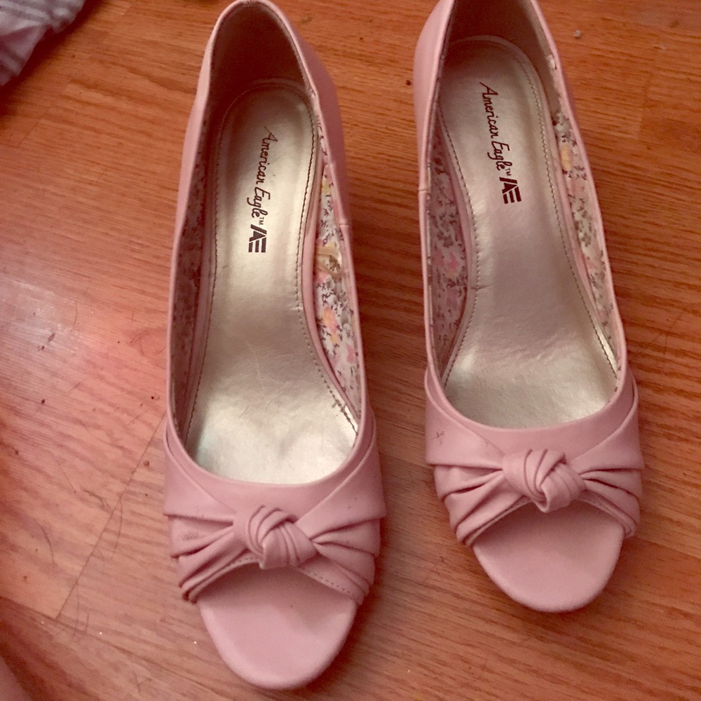 Pink high heels from American eagle