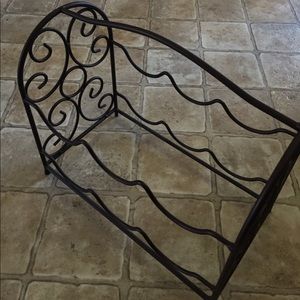 Polished bronze wine rack 🍷