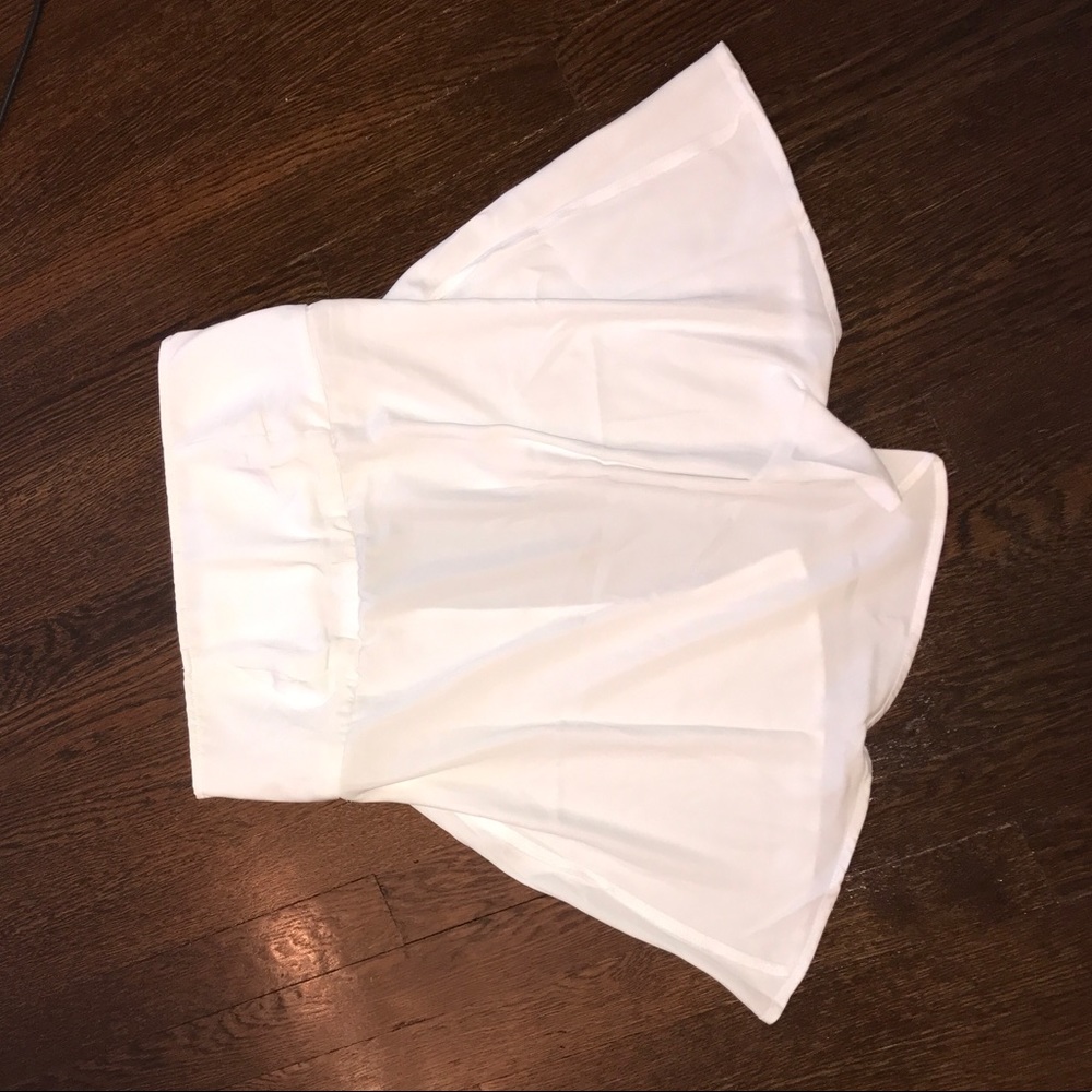 Strapless white Tobi top