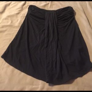 Black strapless top