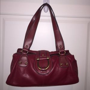 Deep Red Genuine Leather Bag
