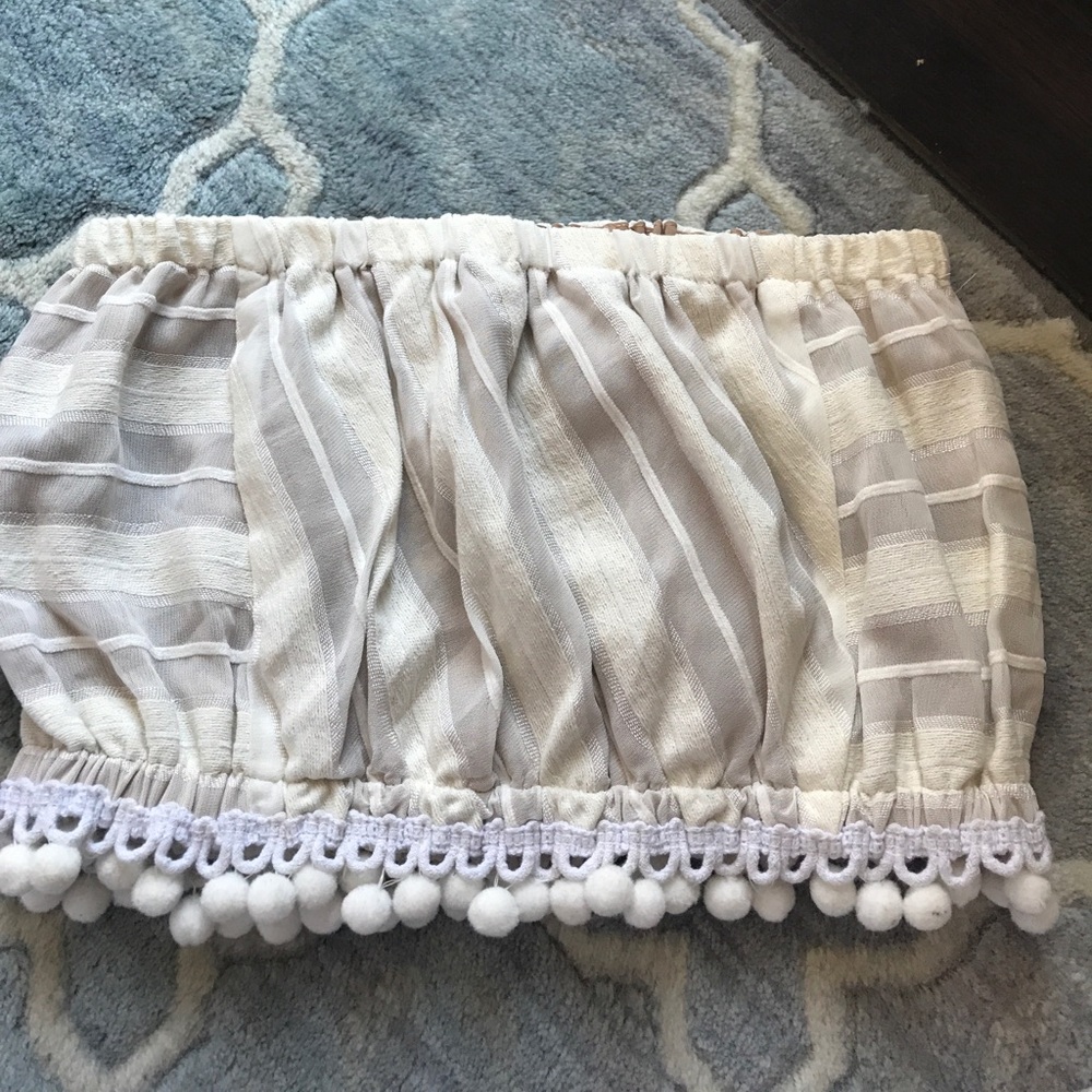 White tube top!