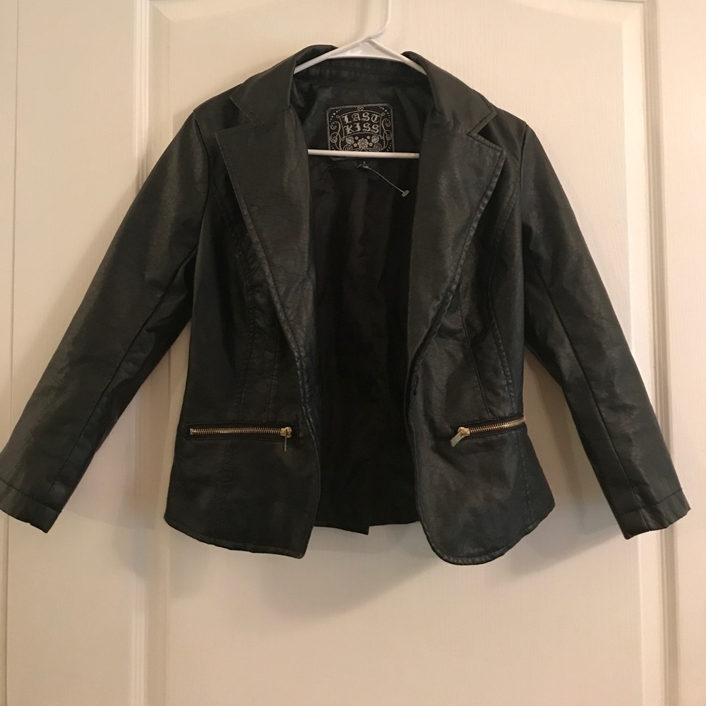 NWOT Vegan Leather Jacket