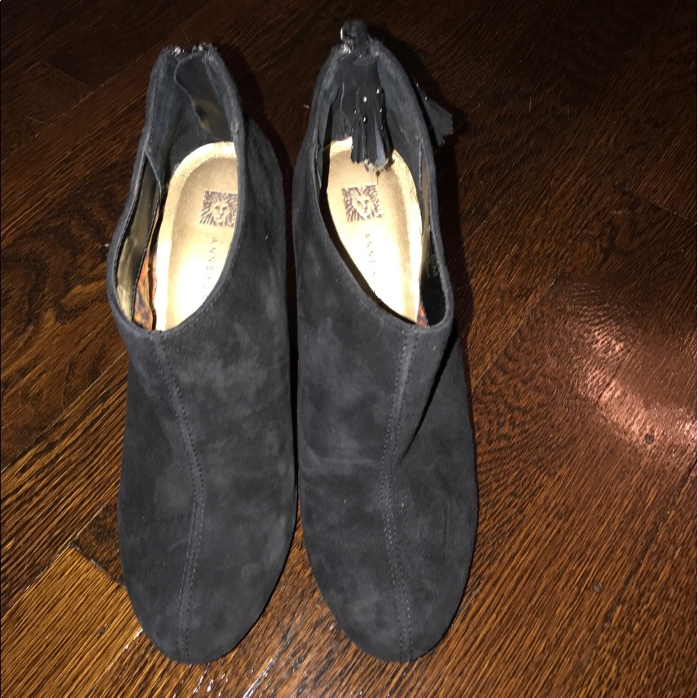 Anne Klein black booties