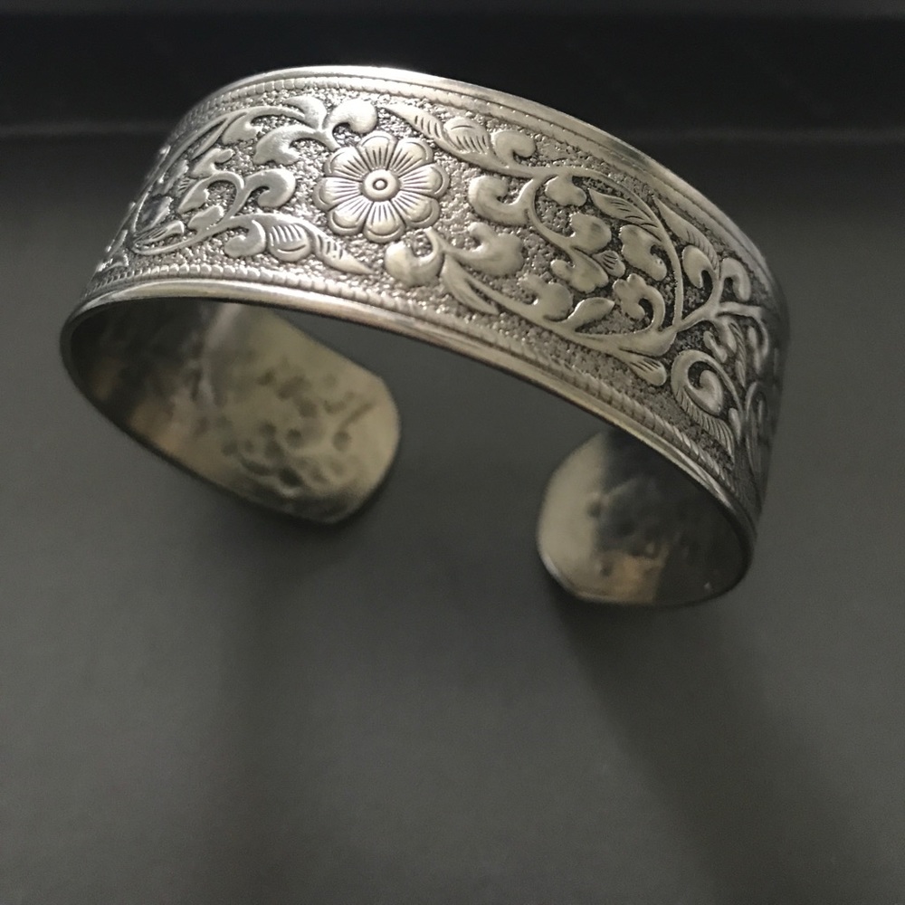 Free People Etched Floral Cuff