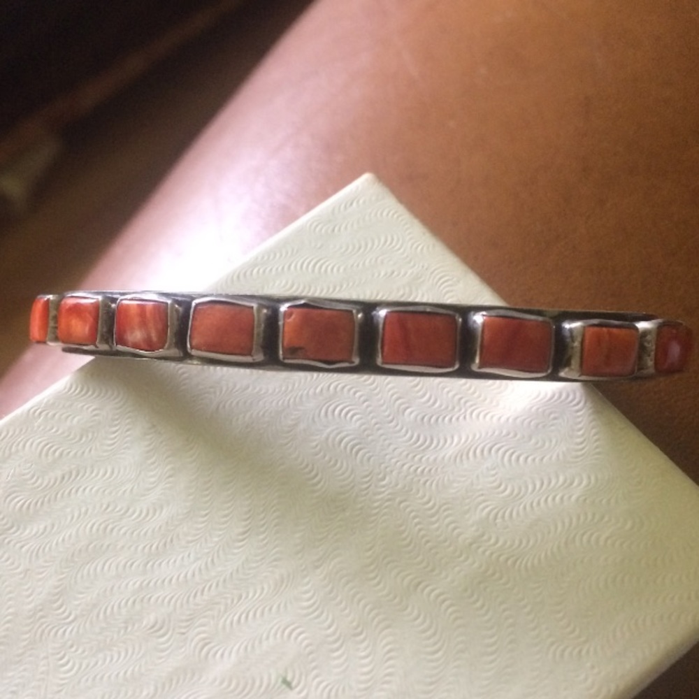 Large Native American Sterling Silver Cuff