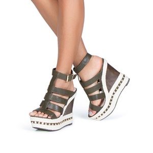 Gorgeous Studded Wedges