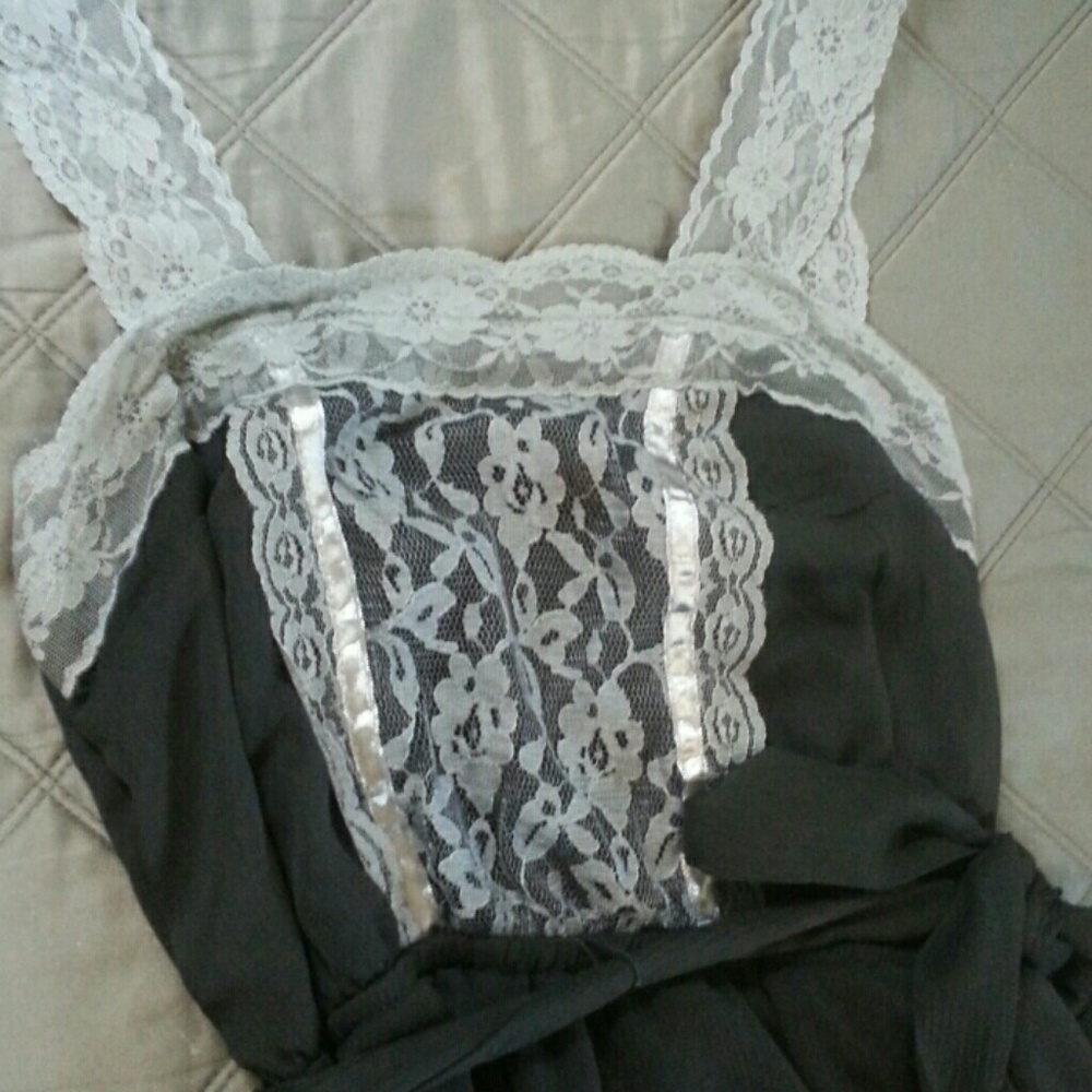 *DONATED!* Black and gray lace dress