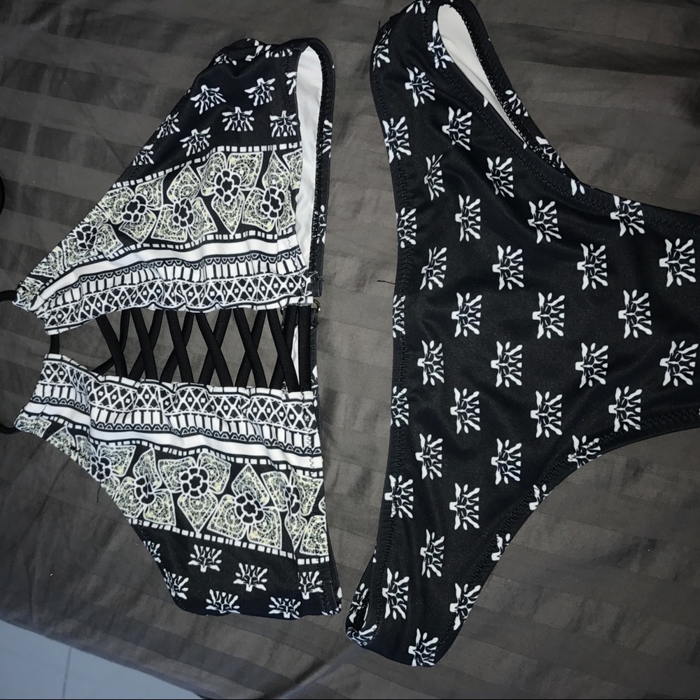 Strappy Halter Top SwimSuit