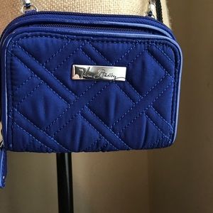 Vera Bradley Cobalt All in One Crossbody Wristlet