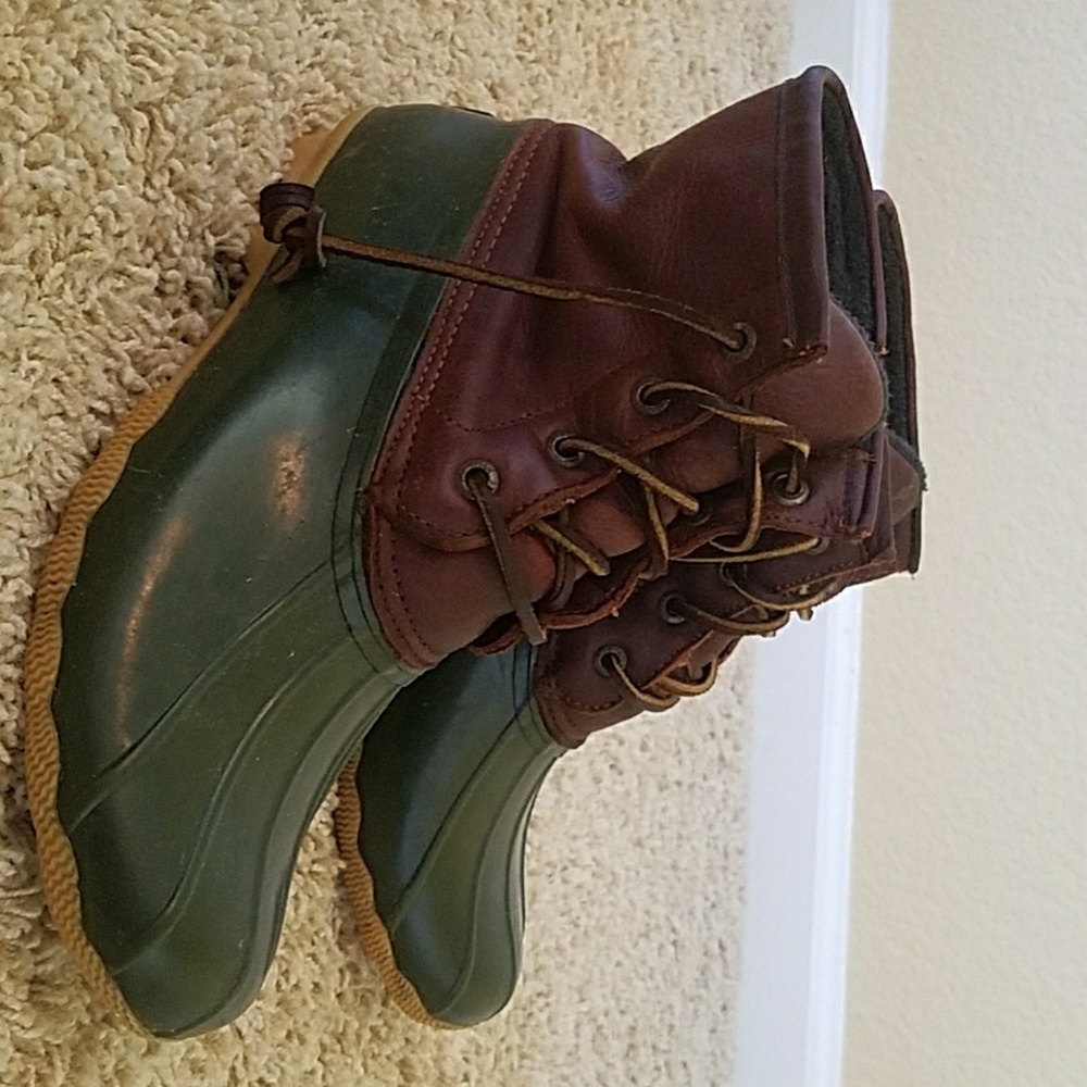 Womens Sperry top-sider waterproof rubber boots