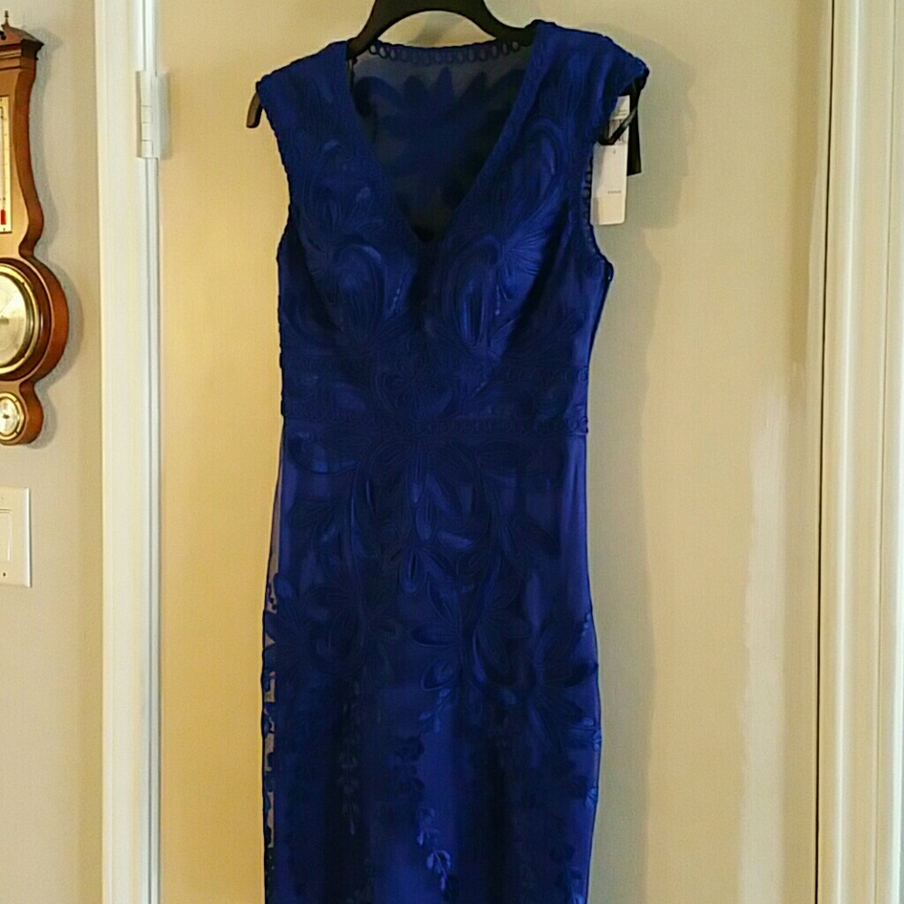 Cocktail Dress. New with tags. Beautiful sapphire