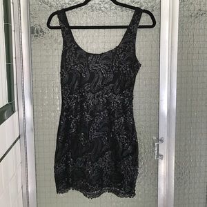 Black Sequin Dress