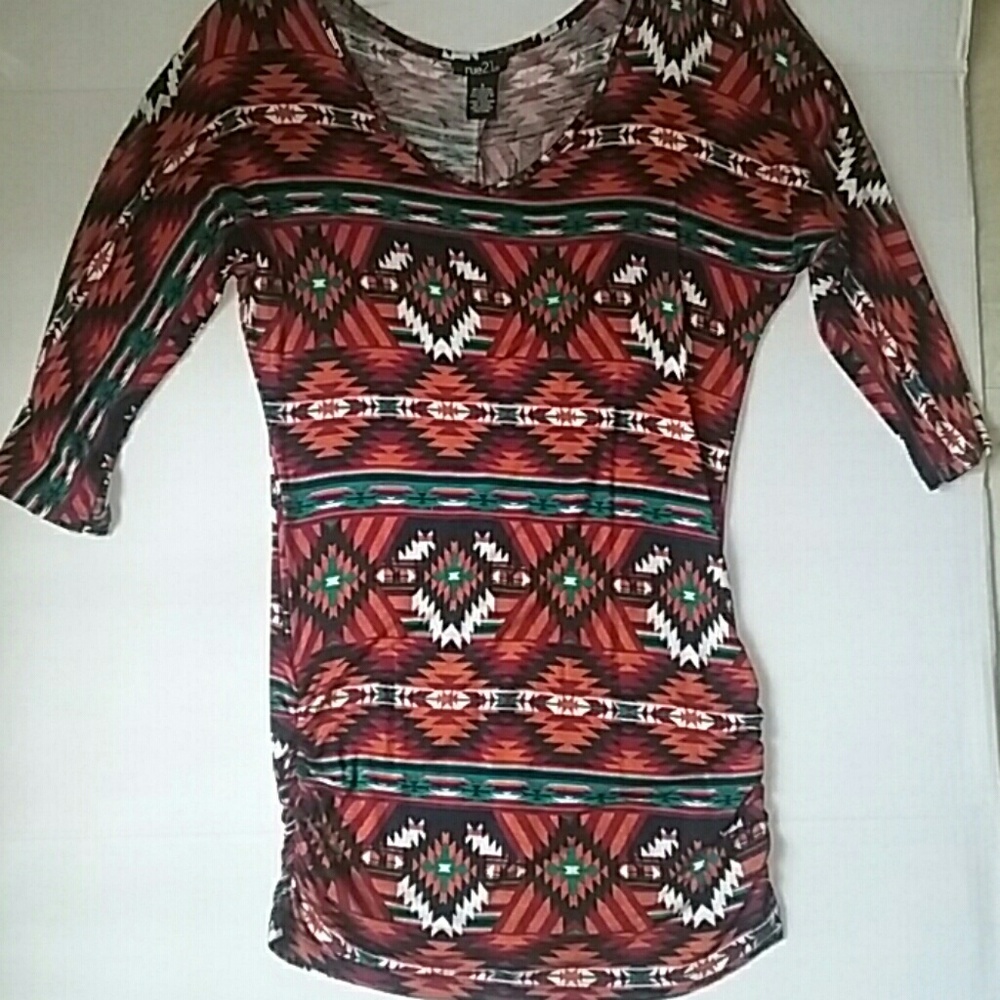 Rue 21 Aztec Print Top