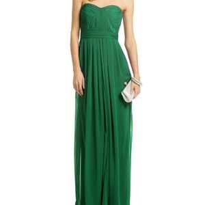 Badgley Mischka Emerald Chiffon Gown- 00P