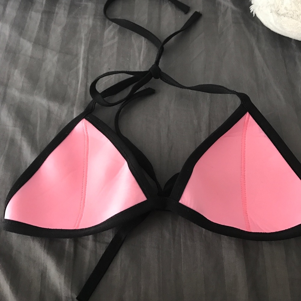 Pink Triangle Swim Top