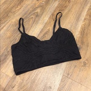 Free People Lace Cropped Bustier Bralette