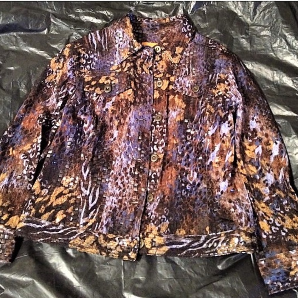 LEOPARD*PRINT-BLAZER-SIZE:6P~AMAZING CONDITION**