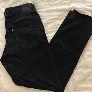 Men's Levi's brand 511 style black jeans