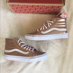 Sk8-Hi metallic Gold Vans