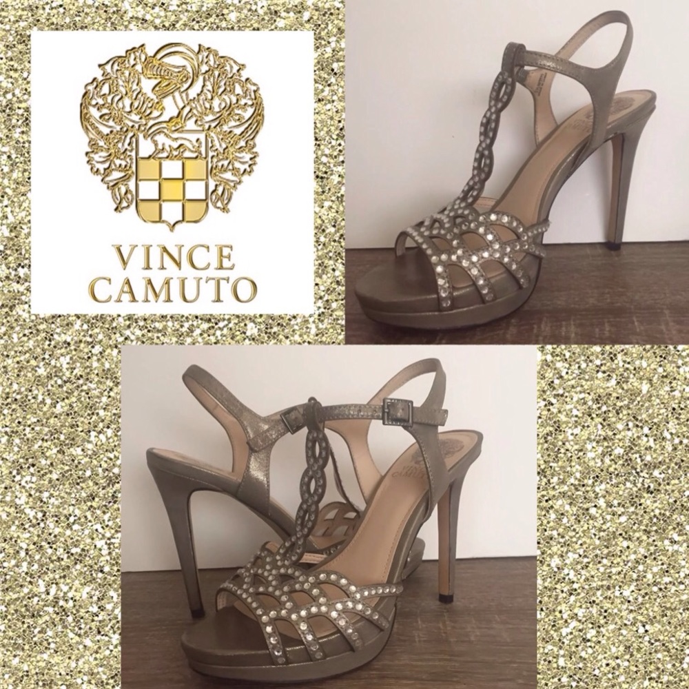 Vince Camuto ‘Cristiana’ Platform Strappy Metallic