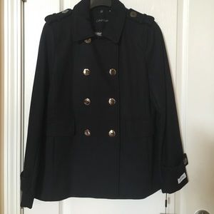 NWT Navy Calvin Klein Peacoat Size 6