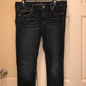 Dark Wash Super Skinny American Eagle Jeans