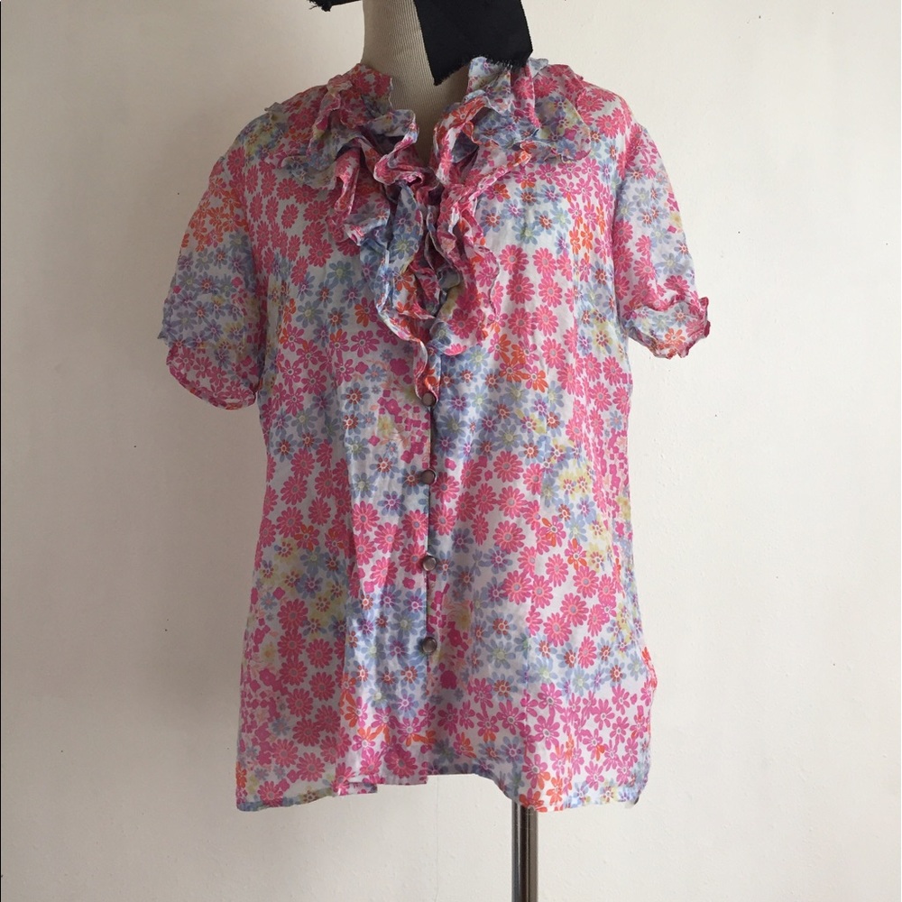 Pendleton floral blouse
