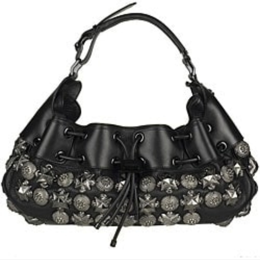 Burberry Studded Leather Mason Warrior Metal NWT!
