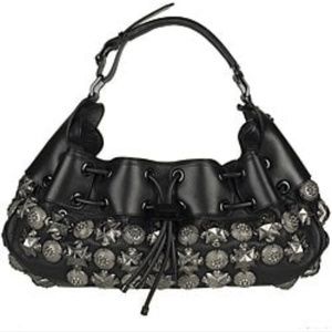 Burberry Studded Leather Mason Warrior Metal NWT!