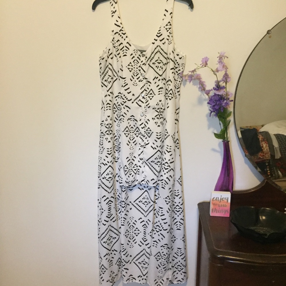 Black & White High Low Dress