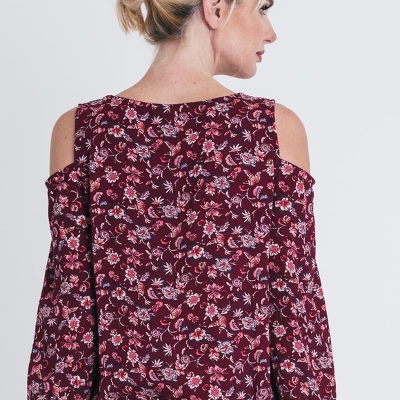 🌻 Charlotte Burgundy Top - Picture 3 of 3