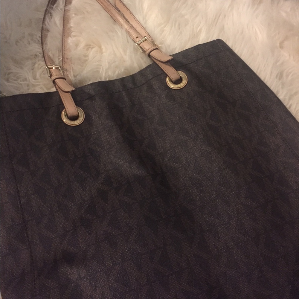 MK monogram leather bag